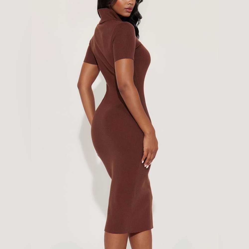 FashionNova On Read Sweater Midi Dress - Picture 2 of 4